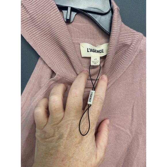 L'AGENCE Imani Knit Tank Top Misty Rose Large (b40) - Picture 8 of 10